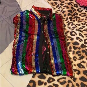 Funfetti Striped Shirt Dress